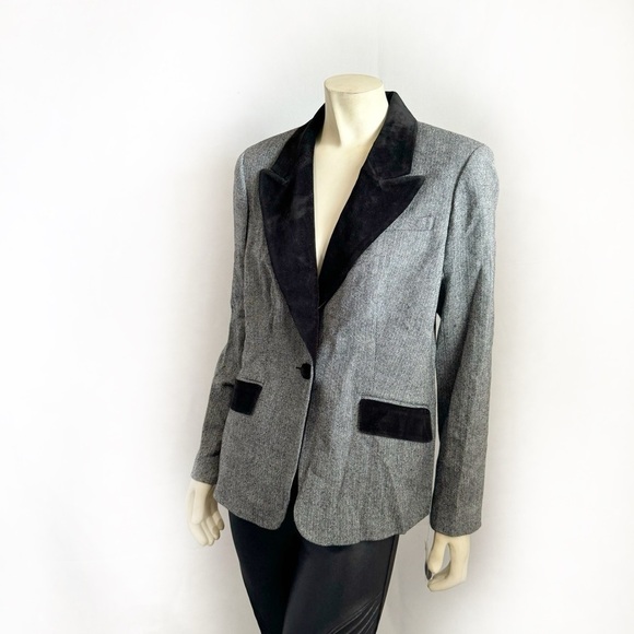 Bloomingdale's Jackets & Blazers - Bloomingdale's Herringbone Blazer Jacket Size 12